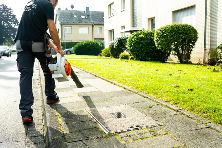 Gebäudereinigung-köln-Gartenpfege-laub-entfernen